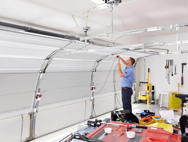 Garage door cable repair service by Dana Point Garage Door Repair in Dana Point