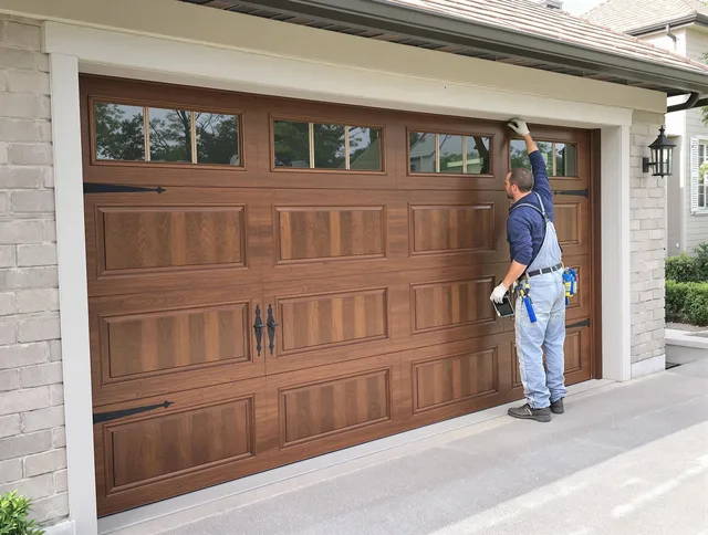 Custom garage door showcase by Dana Point Garage Door Repair in Dana Point